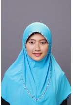 Bergo Stela Kalung Biru